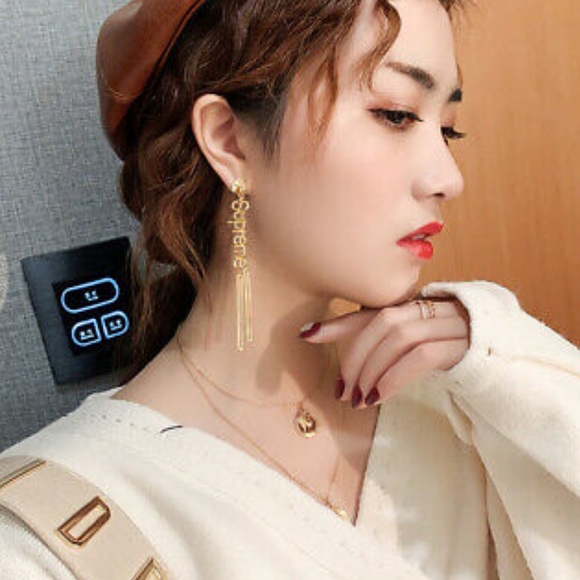 New 925 Silver Drop Earrings A Pair/set - Picture 3 of 5